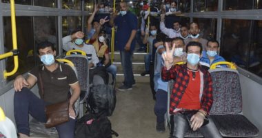 استقبال 515 مصريا عائدين من الكويت وتسكينهم بالمدن الجامعية