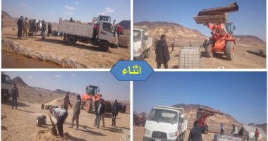 محافظة الجيزة تسترد 1520 فدان بمركز الواحات البحرية.. صور