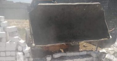 مراكز المنيا تزيل 26 حاله تعد بالبناء على الاأضى الزراعية وأملاك الدولة