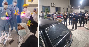 ملامح إنسانية بمستشفى العجمى للحجر الصحى بالإسكندرية.. استقبال مولود جديد لمحتجزة وصلاة الجنازة على مسنة.. زغاريد لخروج 7 مسنين تخطوا الـ60 .. مديرة المستشفى: شفاء المرضى ودعاؤهم لنا لا يقدر بثمن.. صور