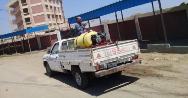صور.. تطوير المزلقان الأوسط وحملات تطهير وتعقيم ورصف بمدن كفر الشيخ