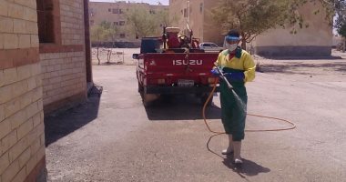 مجلس مدينة رأس سدر ينتهى من تعقيم وتطهير 10 مناطق ومنشآت.. صور