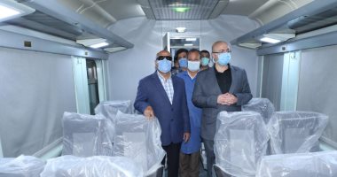 وزير النقل: انتهاء التطوير الشامل لـ 84 عربة أسبانى درجة أولى وثانية مكيفة