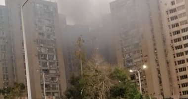 قارىء يشارك بأول صور لحريق فى عمارات العبور بصلاح سالم  وقت الإفطار