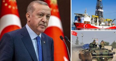 أطماع أردوغان تزعزع أمن واستقرار بلاد العرب.. الرئيس التركى ينقل مرتزقة وأسلحة إلى الأراضى الليبية ويعمق الصراع.. أنقرة تحتل جزءا من المدن السورية وتحاول فرض أجندتها.. وتخرق سيادة العراق بالمقاتلات الحربية