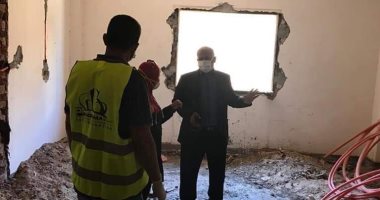 الوكيل الثقافى لأزهر الإسكندرية يترأس لجنة لمتابعة أعمال الترميم ببيت شباب سموحة 