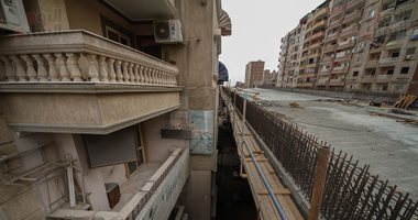 هكذا يبدو مشهد كوبري الزمر من البلكونة