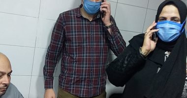 صور.. وكيل صحة كفر الشيخ تطمئن على صحة الطيب المصاب 
