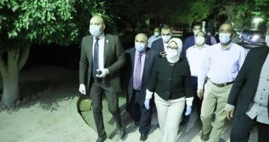 وزيرة الصحة فى جولة ليلية بمستشفى الصدر والحميات بالعباسية