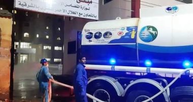 شركة مياه الشرب بالشرقية تطلق حملات تطهير المنشآت العامة .. صور