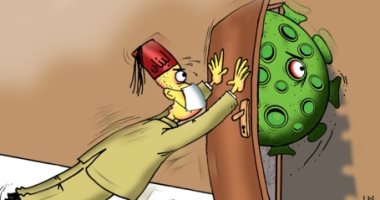 كاريكاتير صحيفة إماراتية.. يسلط الضوء المعركة القائمة بين كورونا ولبنان