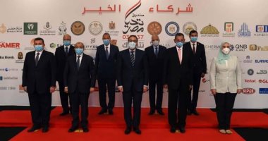محافظ الجيزة يشارك فى إطلاق صندوق "تحيا مصر" أكبر قافلة للمساعدات الإنسانية