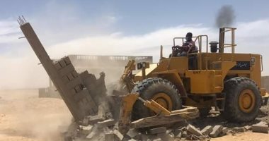 إزالة 21 حالة تعدٍ على أملاك الدولة بحى السادات برأس سدر