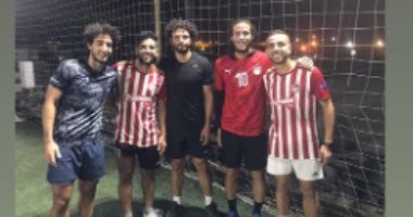 مباراة كرة قدم خماسية تجمع رمضان صبحي ومحمد هاني مع الكابيتانو