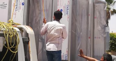 توفير 3 بوابات للتعقيم بمبنى ديوان عام محافظة شمال سيناء .. صور