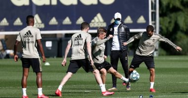 هازارد يشارك فى مران ريال مدريد الجماعى استعداد لعودة الدورى الإسبانى