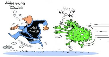 كاريكاتير صحيفة عمانية.. فيروس كورونا يفضح تجار الأزمات 