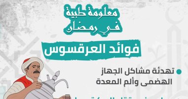 إنفو جراف.. معلومة طبية رمضانية.. فوائد العرقسوس