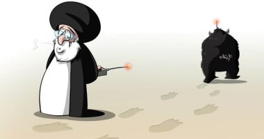 كاريكاتير صحيفة سعودية.. إيران تستخدم الإرهاب لتوجيه مصالحها