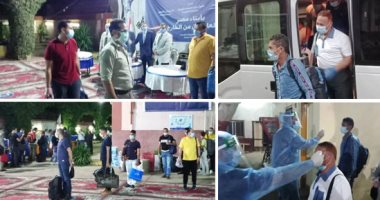 المدينة الجامعية بمشتهر تستقبل 262 مصريا عائدا من الإمارات.. محافظ القليوبية ورئيس جامعة بنها يتابعان الاستعدادات قبل الاستقبال.. وإجراءات وقائية مشددة لجميع العائدين.. وإحدى العائدات: مصر لا تنسى أبناءها
