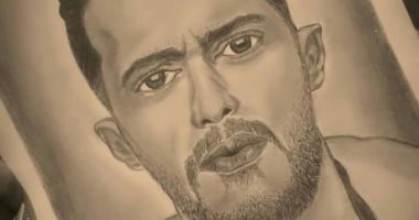 قارئ بدمياط يشارك برسمة للفنان محمد رمضان