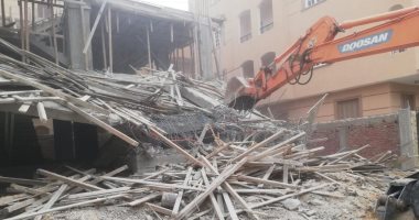 شرطة الجيزة تؤمن حملة لإزالة الأبراج السكنية المخالفة بالحوامدية