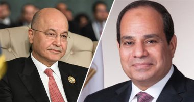 الرئيس السيسى يتلقى اتصالاً هاتفياً من نظيره العراقى للتهنئة بحلول عيد الفطر المبارك