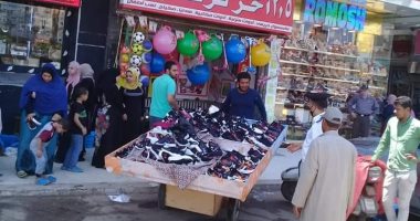 صور.. حملة إشغالات مكبرة بشوارع مدينة المحلة الكبرى