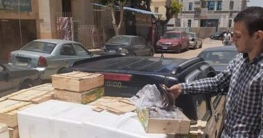 تحرير محاضر لمحلات ببنى سويف خالفت الاشتراطات الصحية فى عيد الفطر.. صور