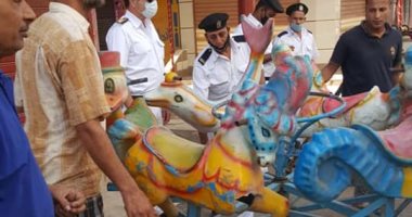 فى أول أيام العيد.. رفع 113 حالة إشغال وغلق ملاعب كرة ومصادرة مراجيح بالغربية