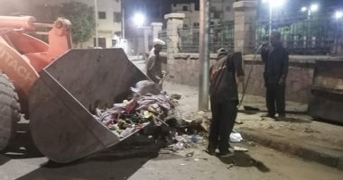 رفع 43 طن قمامة ومخلفات صلبة فى حملة نظافة بحى شمال مدينة الأقصر.. صور