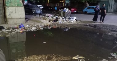 شكوى من تراكم القمامة المختلطة بمياه الصرف الصحى فى شارع فوزى بروض الفرج