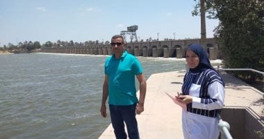 رى القناطر الخيرية تتابع مناسيب المياه ومتابعة حالة البوابات لتنفيذ الموازنات