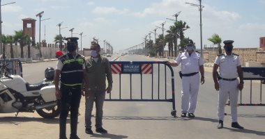 كمائن شرطية على مداخل الشواطئ والحدائق والمنتزهات ببورسعيد