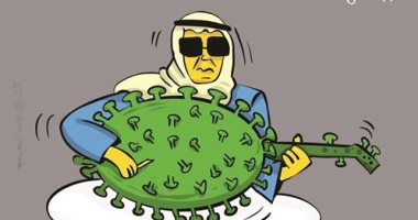كاريكاتير صحيفة كويتية.. كورونا يسيطر على احتفالات عيد الفطر