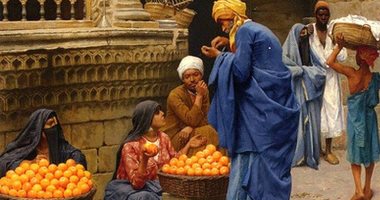 100 لوحة عالمية.. "بائعة البرتقال" جمال مصرى خالص