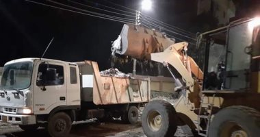 رفع المخلفات الصلبه فى أول أيام عيد الفطر المبارك بالمنيا