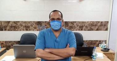 مستشفى قها للحجر الصحى تشكر رئيس الفريق الطبى لأدائه عمله رغم تعرض والده لحادث