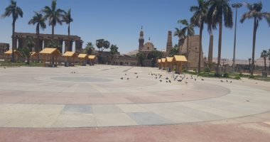 كورنيش النيل وميدان أبو الحجاج بالأقصر خالى من المواطنين فى ثانى أيام العيد