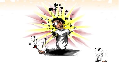 كاريكاتير صحيفة سعودية يحذر من استخدام الألعاب النارية
