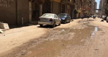 اضبط مخالفة .. مياه الصرف الصحي تغرق منطقة الجمهورية في المحلة