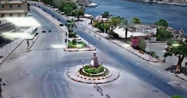 صور.. حدائق وشوارع أسوان خالية من المواطنين فى أيام عيد الفطر بسبب كورونا
