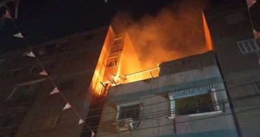 صور.. الحماية المدنية تسيطر على حريق منزل بقليوب