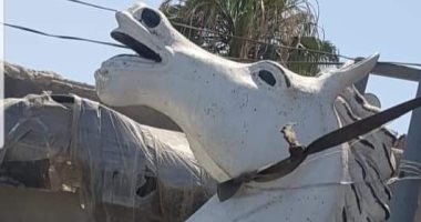 تعرف على مصير الحصان المستبدل بتمثال مجدى يعقوب فى أشهر ميادين الشرقية