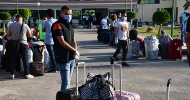 انتهاء العزل بالمدينة الجامعية في القناة لـ566 مصريا عائدا من الخارج..صور