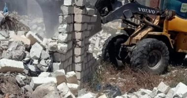 صور.. إزالة التعدى على أراضى الدولة بحى المنتزه شرق الإسكندرية