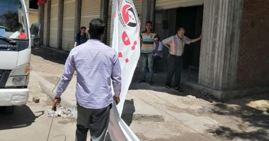 صور .. حملات لإزالة الإشغالات وتطبيق قرار غلق المحلات بأحياء الإسكندرية