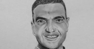 سامر قارئ فنان يشارك برسم وبورترية للشهيد المنسى يبرز موهبته