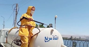  استمرار أعمال تطهير الشوارع الرئيسية والفرعية وأماكن التجمعات بسوهاج 
