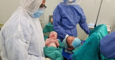 شاهد.. أول حالة ولادة لمصابة بكورونا فى المستشفيات التعليمية بالقاهرة